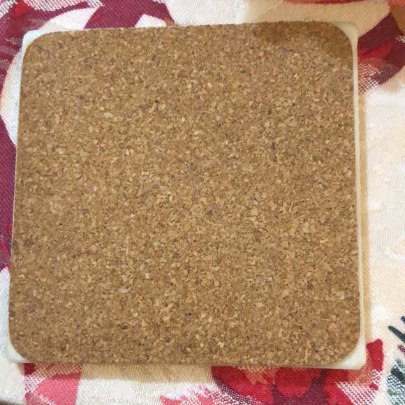 Stone Cork Backed Coasters - Tulip Motif - Picture 5 of 9